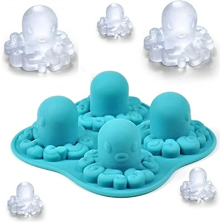 König Design Silikon Eiswürfelform Octopus Kraken Eiswürfel EIS für Whiskey Wein Bar Party – Bild 4