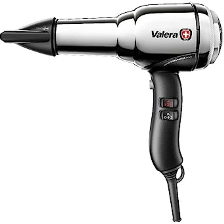Valera, Swiss Steel Master Light, professioneller Haartrockner aus verchromtem Stahl, leichter Föhn mit leistungsstarkem Motor, 3 Temperaturstufen, Ionen-Generator, 2100 W – Bild 1