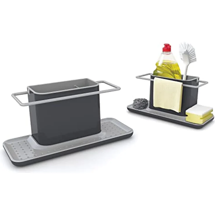 Joseph Joseph Caddy - Ordnungshelfer für das Spülbecken, groß - dunkelgrau – Bild 3