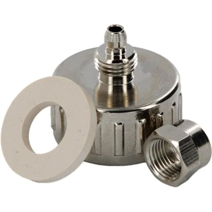 Trinkwasserladen Adapter 3/4' IG Messing verchromt, für 1/4' Schlauch, zum Schrauben, mit Dichtung