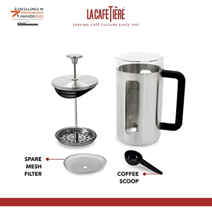 La Cafetière Pisa Cafetière 8 Tassen, silberfarben – Bild 4