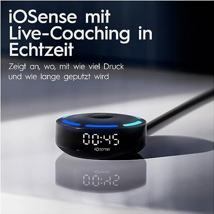 Oral-B iO Series 10 Plus Edition, Elektrische Zahnbürste mit 7 Modi, 3 Aufsteckbürsten, Lade-Reiseetui, Designed by Braun, cosmic black – Bild 5