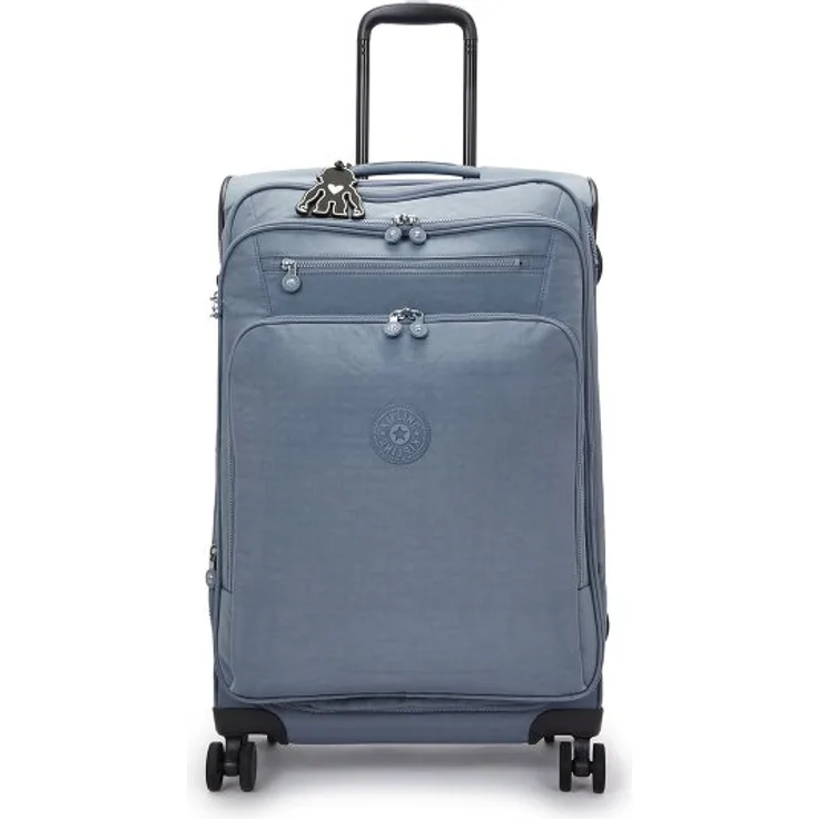 Kipling Basic 4 Rollen Trolley M 68 cm mit Dehnfalte, blau, 100% Polyamid, 42 cm x 30 cm x 68 cm