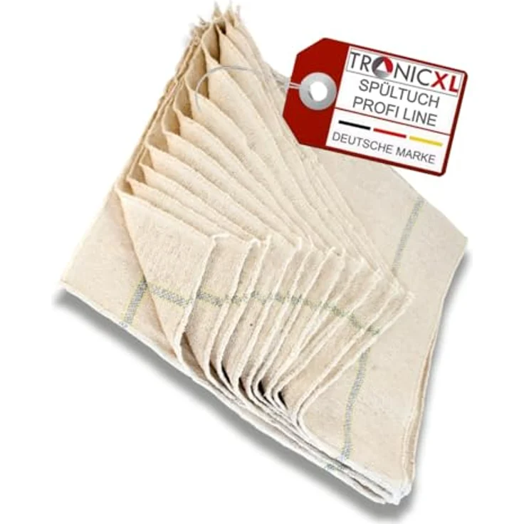 TronicXL 12 Stück Gastro Profi Spültuch Spültücher 40 x 40 Schwamm Tuch Tücher Spülen Putzen – Bild 1
