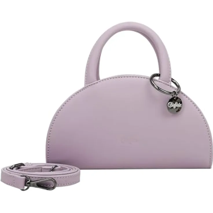 Buffalo Bowl Handtasche 23 cm, stilvolle Umhängetasche mit verstellbarem Riemen, violett