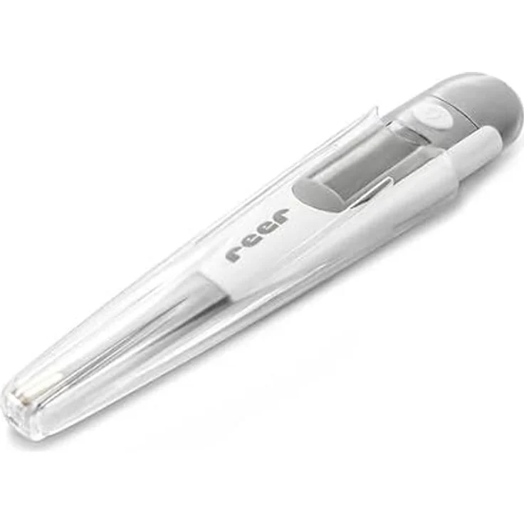 Reer ExpressTemp Pro Digitales Fieberthermomter mit flexibler goldener Messspitze für orale, rektale und axillare Messung – Bild 3