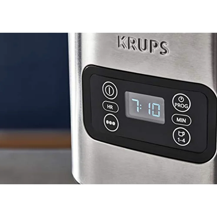 Krups Excellence Kaffeemaschine, 1,25 l, programmierbar, 24 Stunden-Wählfunktion, 1 ? 4 Tassen, Auto-Off, nach 30 Minuten, Tropfschutz, KM480D10, gebürsteter Edelstahl – Bild 7