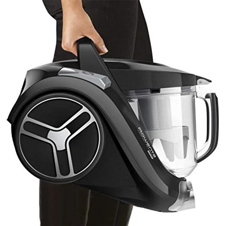 Rowenta RO4825 Compact Power XXL | Beutelloser Staubsauger | 2,5L Staubvolumen | Leise | Kompaktes Design | Extreme Saugleistung | Vacuum-Cleaner | Hocheffizienter Saugkopf | Schwarz-Grau – Bild 6