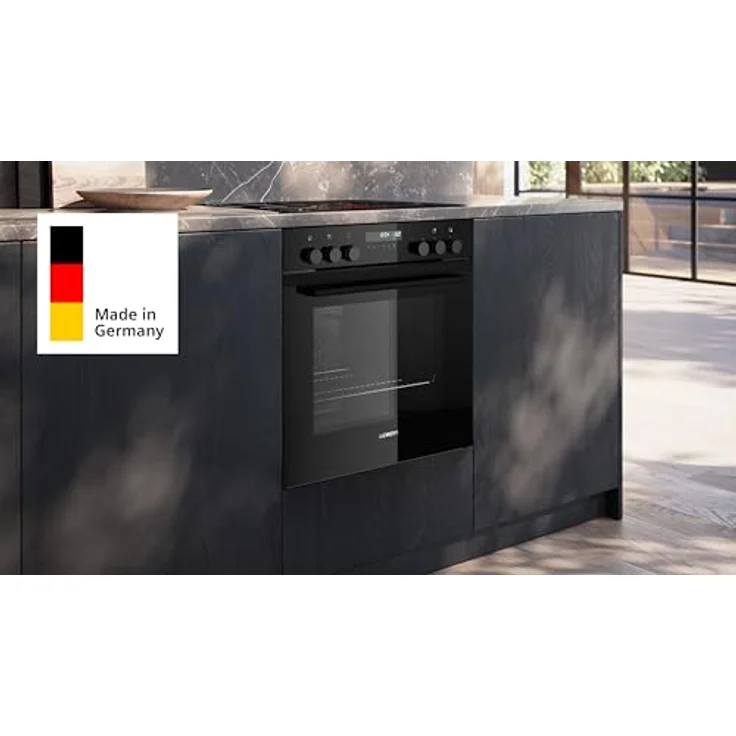 Siemens PQ522IAAB Einbauherd-Set, HE278GBB4 Herd mit Selbstreinigung, 3D Heißluft, Pizzastufe & EI631CFB1E Induktionskochfeld mit Bräterzone, powerBoost, rahmenlos – Bild 2