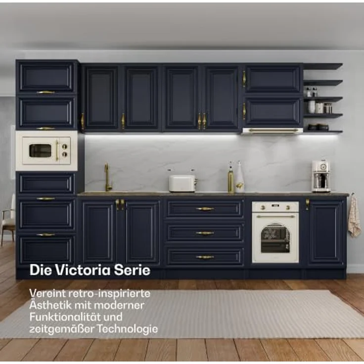 Klarstein Victoria Toaster, Retro-Toaster für 2 Scheiben, 800 W, 7 Bräunungsstufen, Auftau- und Aufwärmfunktion, Brötchenhalter, Krümelblech – Bild 2