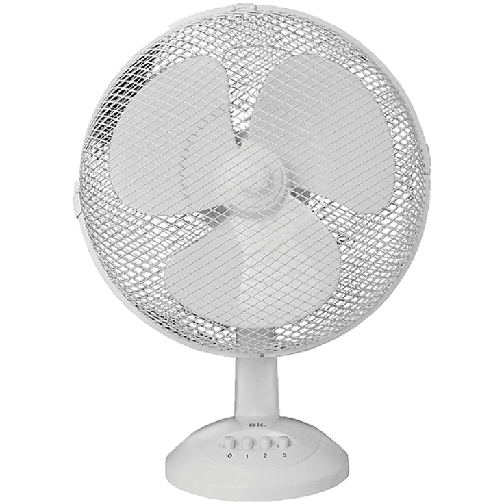 OK. OTF 30323 W Tischventilator, 40 Watt, weiß