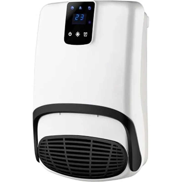 Sannover Zenuos 2000 W Elektrischer Handtuchtrockner mit Heiz- und Ventilatormodus, LED-Touchscreen, Infrarot-Fernbedienung, kompakt, IP23 – Bild 2