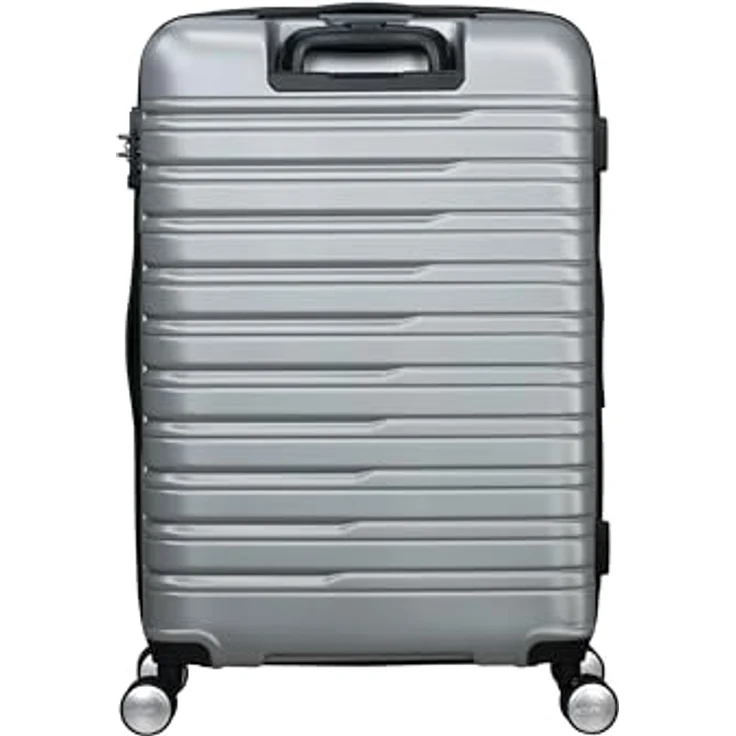 American Tourister Flashline 4 Rollen Trolley 67 cm, Silber, (69 l) - Robuster Trolley aus ABS mit TSA-Schloss – Bild 4