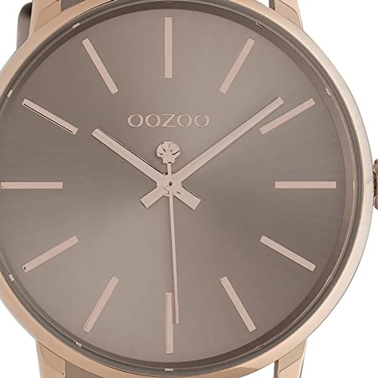 Oozoo Timepieces Damen Uhr C10721 - Analoge Armbanduhr mit 18mm Lederarmband, hochwertig und elegant in rund, schwarz – Bild 2