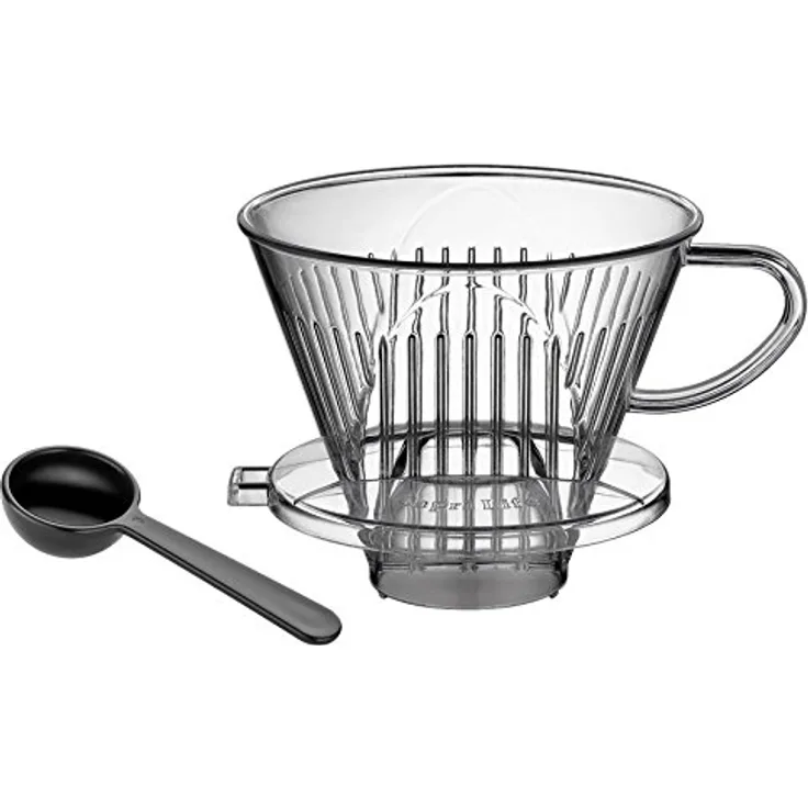 Cilio 0000345049 Kaffeefilter Acryl, Größe 4, transparent, 11,6 x 15,2 x 15,6 cm