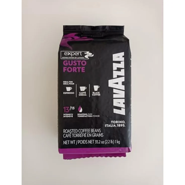 Lavazza Expert Gusto Forte Espresso - 1kg ganze Kaffee-Bohne, 100% Robusta – Bild 4