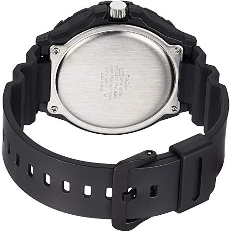 CASIO TIMELESS COLLECTION Quarzuhr MRW-230H-1E2VEF, Herrenuhr, analog, Wochentag, Neo-Display, schwarz – Bild 3
