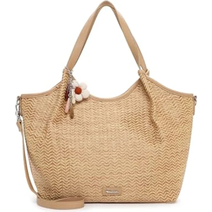Tamaris TAS Konstantina Shopper Tasche, 45 cm, beige, 100% Polypropylen – Bild 1