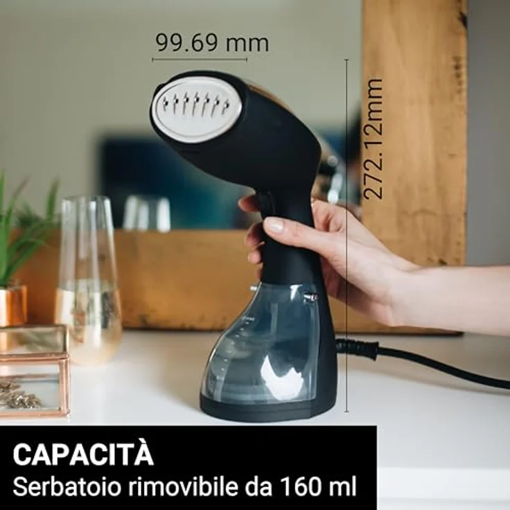 SteamOne Dampfglätter S-Travel, 1400 W, schwarz, Steamer – Bild 6