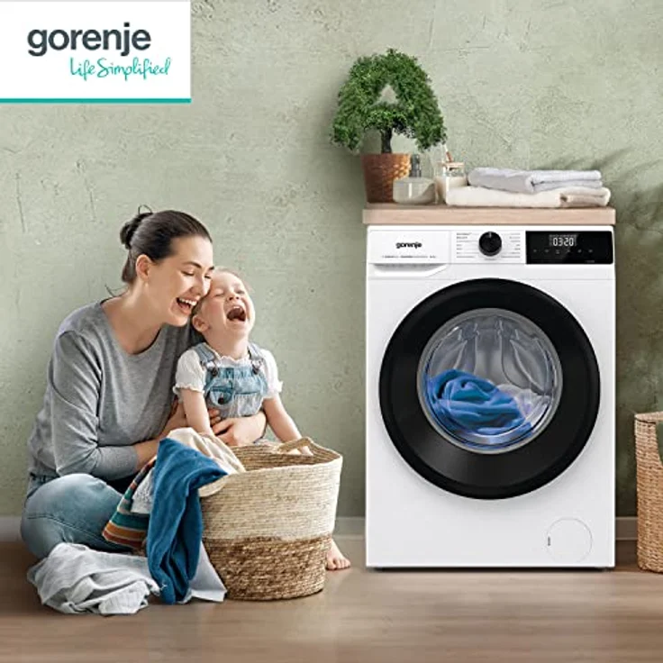 Gorenje WNHEI74SAPS, Frontlader-Waschmaschine, A, Fassungsvermögen 7 kg, Standgerät, Breite 59,5 cm – Bild 9