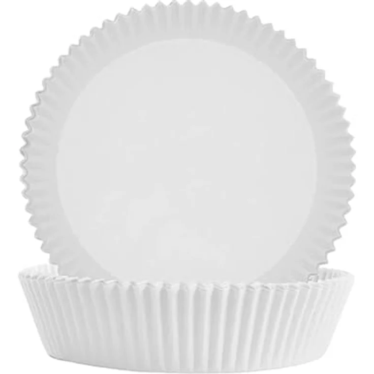 INF Air Fryer Einwegpapier, 100 Stück Weiß, gebrauchsfertige Pergamentbögen für 3–6 l Heißluftfritteuse mit erhöhtem Rand – Bild 1