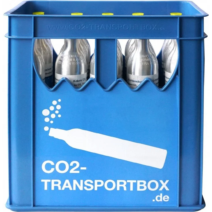 BlueCraft Wassersprudler, Universal CO2 Zylinder 425 g Kohlensäure für bis zu 60l Sprudelwasser – Bild 1