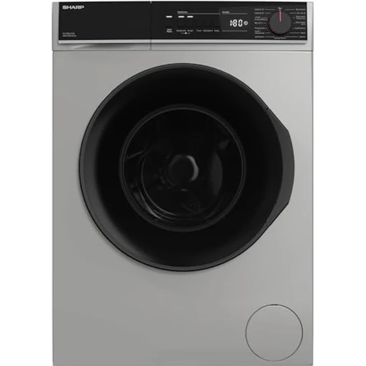 Sharp Waschmaschine ES-PRO612SA-DE, 6kg, Silber, AquaStop, 1200 U/min, 15 Programme, SoftTouch-Bedienung – Bild 4