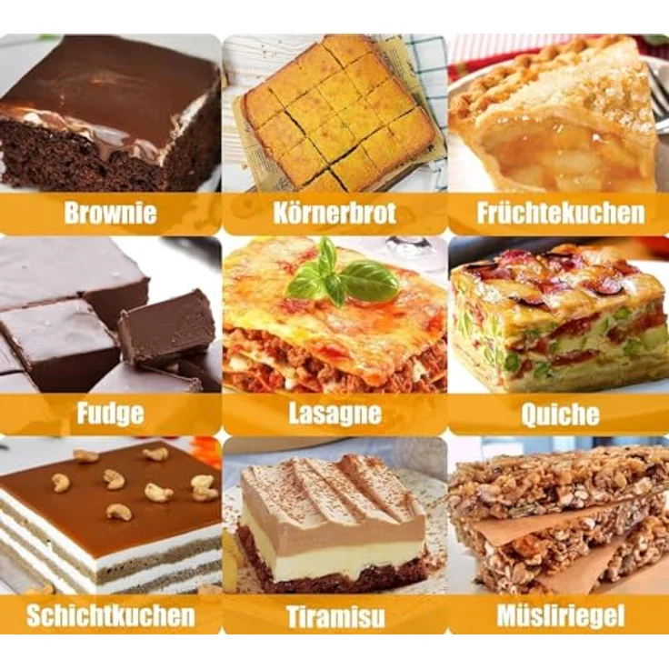 GMMH Auflaufform XXL Silikonbackform Lasagneform Kastenform Backform Kuchenform Brotbackform Königskuchenform (rot) – Bild 8