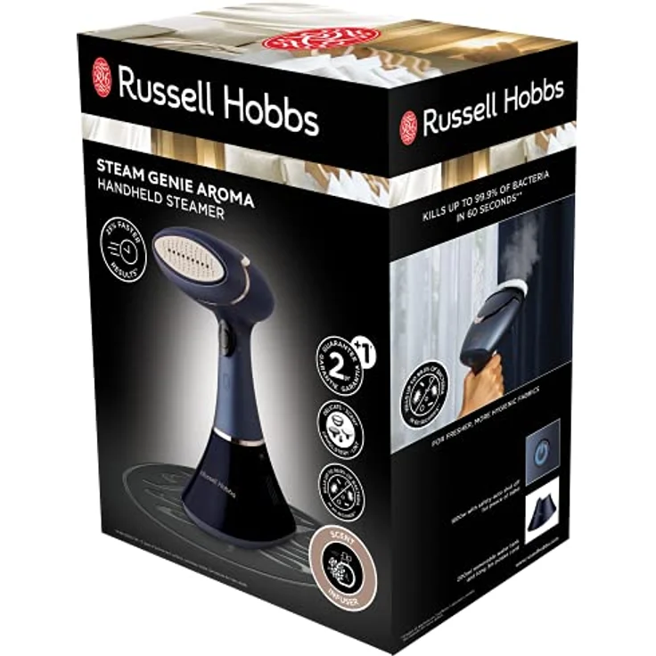 Russell Hobbs Dampfglätter 28041-56, 1800 Watt, 32 g/min Dampf, mit Aroma-Funktion und Fusselbürste – Bild 2