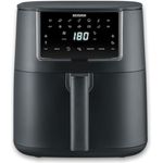 SEVERIN Heißluftfritteuse Black Line „Single XXL“ FR 2462, 7,0 l, 1700 W, mit Abschaltautomatik und Memory-Funktion, schwarz