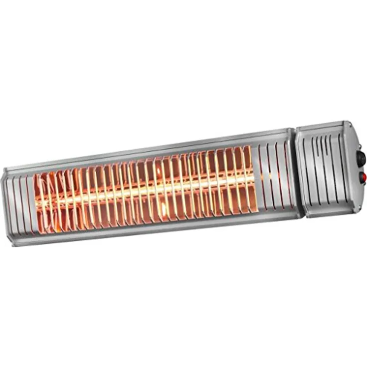Eurom Golden 2000 Amber Smart Edelstahl 2000 W, Heizgerät für Innen und Außen, stufenlos dimmbar, iOS & Android App steuerbar