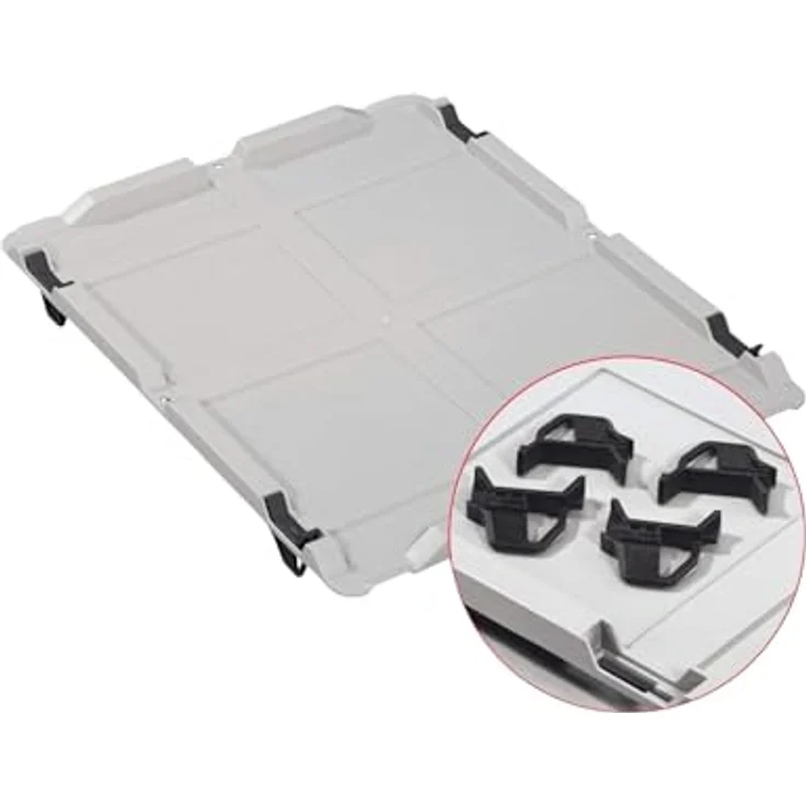 PROREGAL Eurobox NextGen Color SuperSparSet, 10x Transportbox mit Auflagedeckel, 16L, grau, HxBxT 17x30x40cm, mit Schiebeschnappverschlüssen und schwarzen Griffen – Bild 2