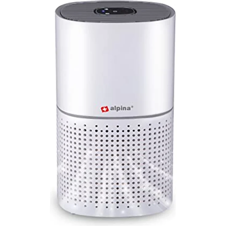 alpina Luftreiniger - Luftreiniger mit Ionisator - HEPA-Filter - 3 Modi + Nachtmodus - Weiß – Bild 1