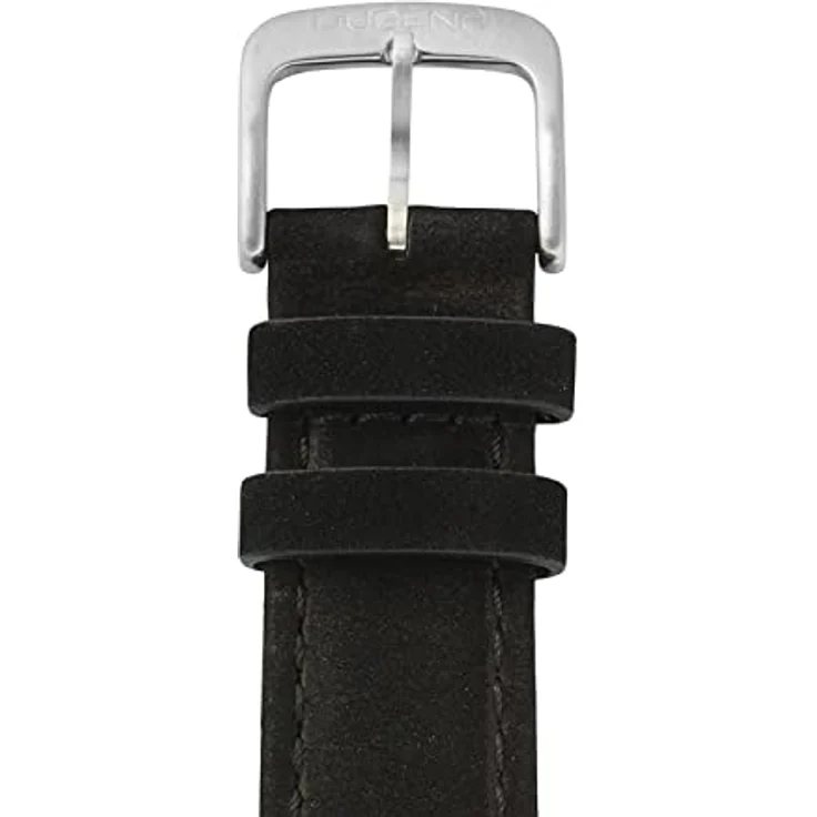 Dugena Armbanduhr für Jungen 4461061 Keno, Quarz, schwarzes Zifferblatt, Edelstahlgehäuse, Lederarmband, 5 bar – Bild 5