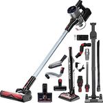 Genius Invictus X9 Facelift Deluxe Staubsauger Kabellos 26-TLG., Nass Trocken Akku Staubsauger bis zu 55 Min Teppich Tierharre Auto, HEPA Filter, LED, Stielstaubsauger Touchscreen, Ladestation - Preisvergleich