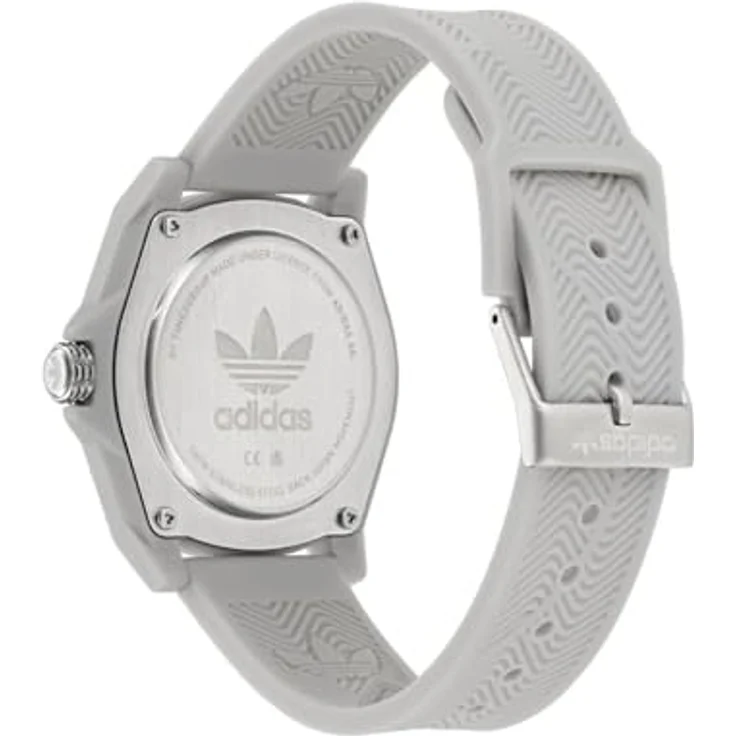 adidas Originals Quarzuhr AOST25035, graues Kunststoffgehäuse mit analogem Zifferblatt, Wasserdicht bis 50m, 41 mm Durchmesser – Bild 3