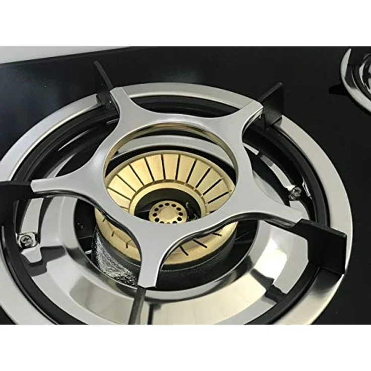 Phönix PS2 Gaskocher 2 flammig Propan 8 KW Glas Kochfeld Gasherd mit Zündsicherung inkl. Gasschlauch-Regler Set – Bild 5