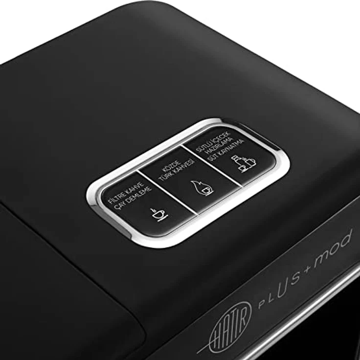 KARACA Hatır Plus Mod 5 in 1 Essential Kaffeemaschine Schwarz Chrom, 1400 Watt, Türkischen Kaffee, Filterkaffee oder Tee Zubereiten, Milchgetränke Zubereiten und Milch Kochen, Aromaeinstellung – Bild 2