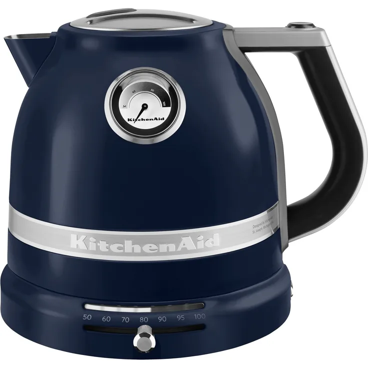 KitchenAid 5KEK1522EIB Artisan Wasserkocher, 1,5 l, 2400 W, Ink Blue, temperaturgesteuert 50°-100°C
