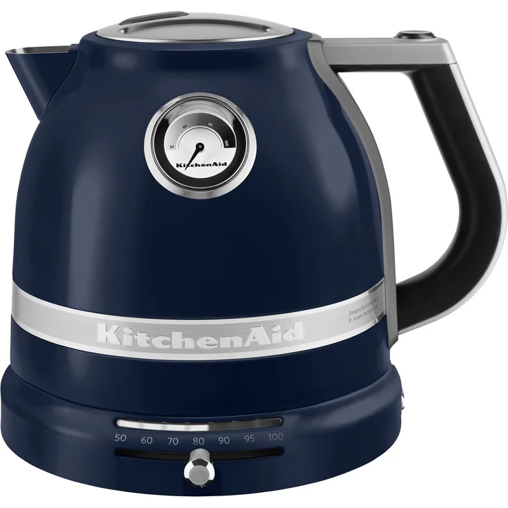 KitchenAid 5KEK1522EIB Artisan Wasserkocher, 1,5 l, 2400 W, Ink Blue, temperaturgesteuert 50°-100°C