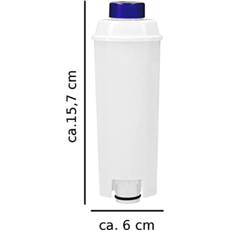 VonBueren Kalk- und Wasserfilter für DeLonghi Kaffeevollautomaten, 5 Filter zur Verlängerung der Lebensdauer, schraubbar, kompatibel mit Combi / ECAM / Espresso / Magnifica / Prima Donna – Bild 3
