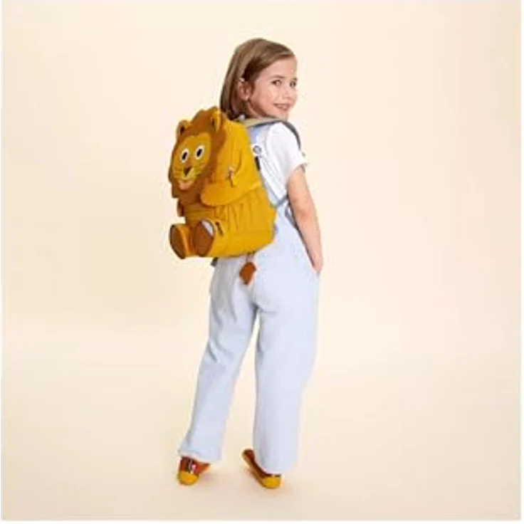 Affenzahn Large Friend Löwe, Freizeitrucksack aus strapazierfähigem Textil für den täglichen Gebrauch – Bild 9