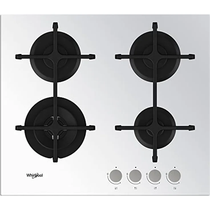 Whirlpool PH GOA6423WH Kochfeld Ambient/Urban, transparentes Glas, 1 x 3500 W Doppelkrone, 2 x Halbgeschwindigkeit, 51 x 59 x 4,9 cm – Bild 1
