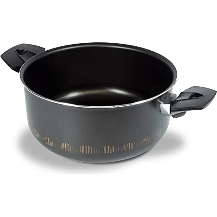 ALLUFLON Costanza Kasserolle 20 cm, Aluminium, schwarz, 20