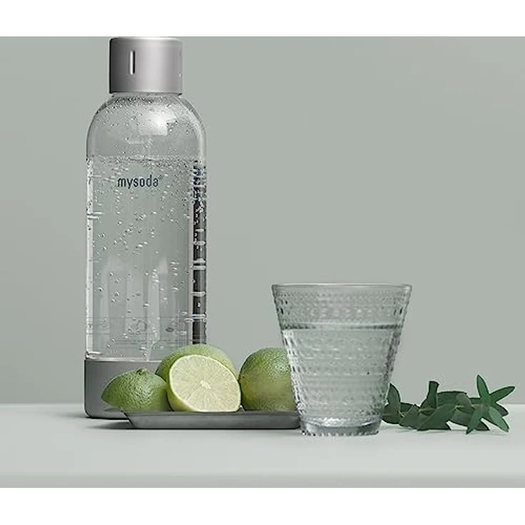 Mysoda: Ruby Wassersprudler aus Aluminum mit 1L und 0.5L Quick-Lock BPA-frei Plastikflaschen (ohne CO2-Zylinder) - Weiß - Preisvergleich – Bild 3