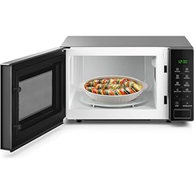 Bauknecht Mikrowelle MWR 201 B/Automatikprogramme/Mikrowelle 700 Watt / 5 Leistungsstufen/Schmelzfunktion für Käse, Schokolade oder Butter/schwarz – Bild 2