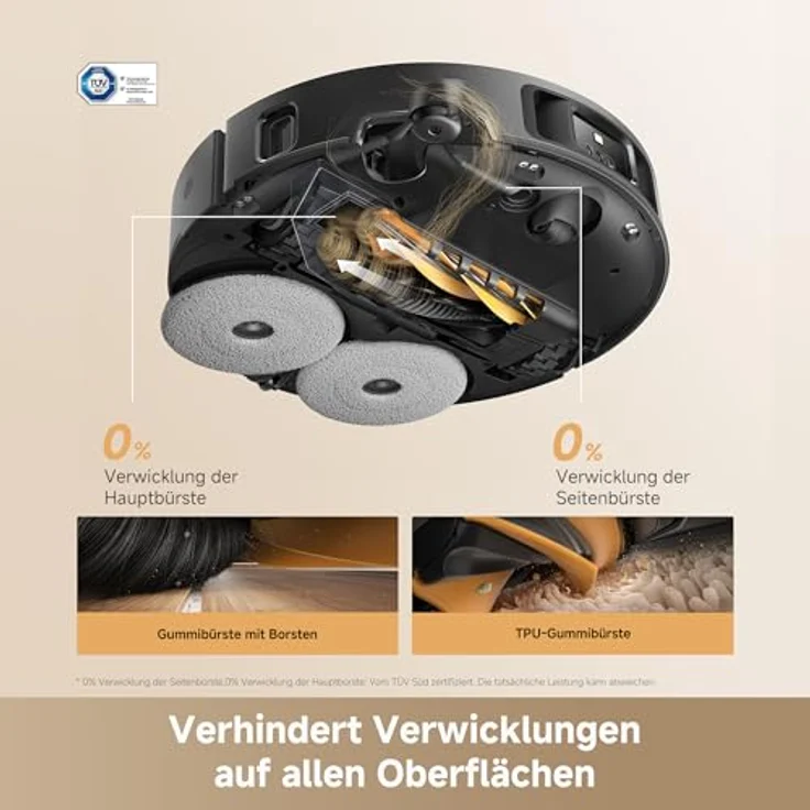 Dreame L50s Pro Ultra Saugroboter mit Wischfunktion, 30.000 Pa, 100 Tage Auto-Entleerung, Heißwasser-Mopp-Selbstreinigung – Bild 5
