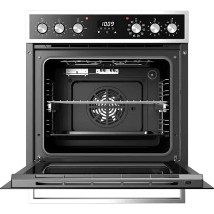 PKM EHS8-2KBG Einbauherdset, Premium Set mit 9 Backofenfunktionen, Touch Control, Energieeffizienzklasse A, Edelstahl/Schwarz-Design – Bild 4