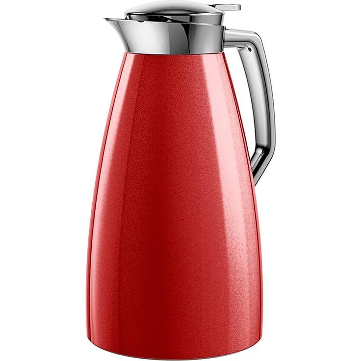 Emsa F4140300 Plaza Isolierkanne, 1 Liter, Rot