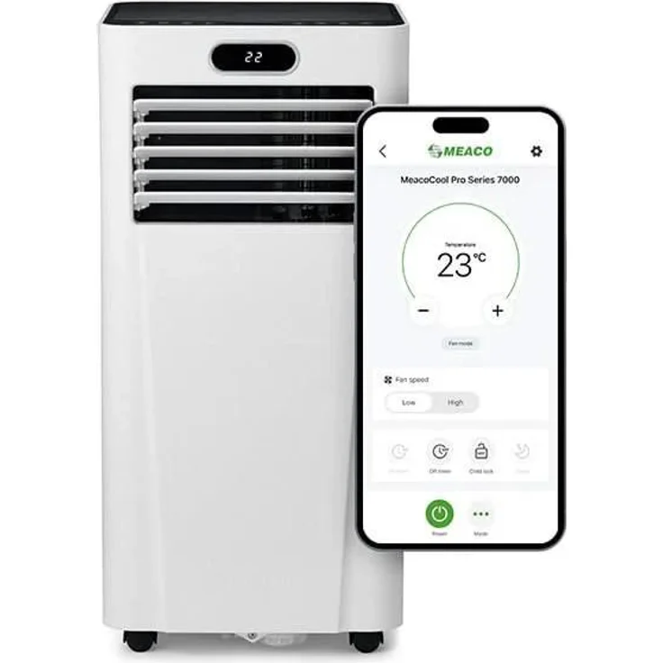 MEACO MeacoCool MC Pro 7000, Mobile Klimaanlage leise mit App, energieeffizient, für Räume bis 22 m²